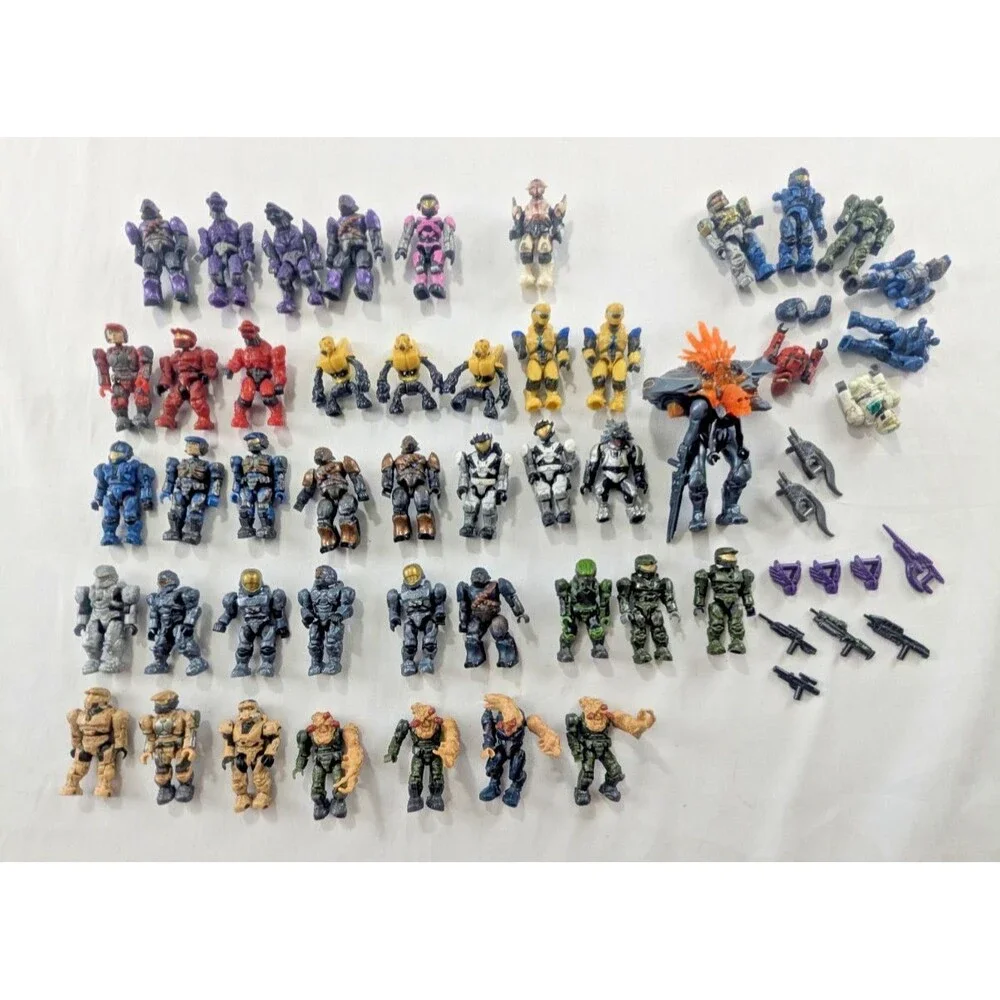 Promethean Knight Pelican Gunship HALO Mega Bloks Lot 54 Pieces MISSING ARM